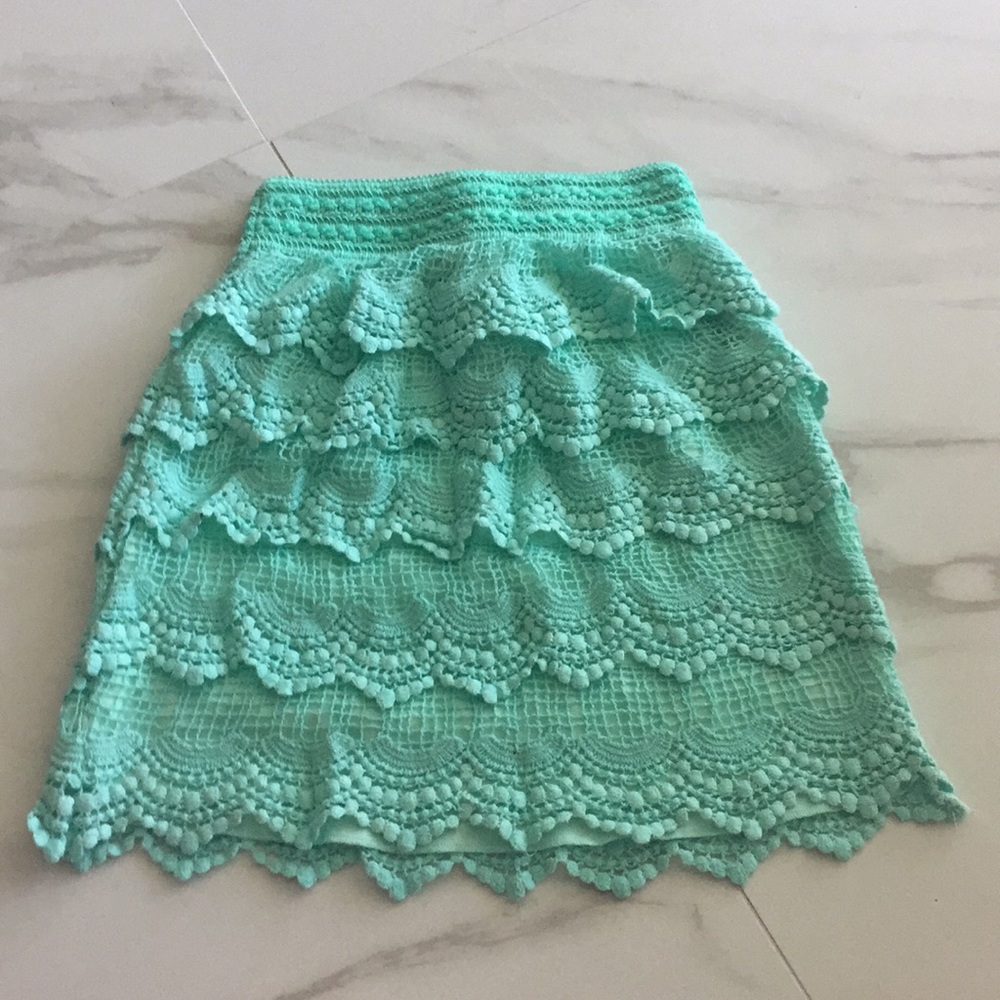 Turquoise skirt